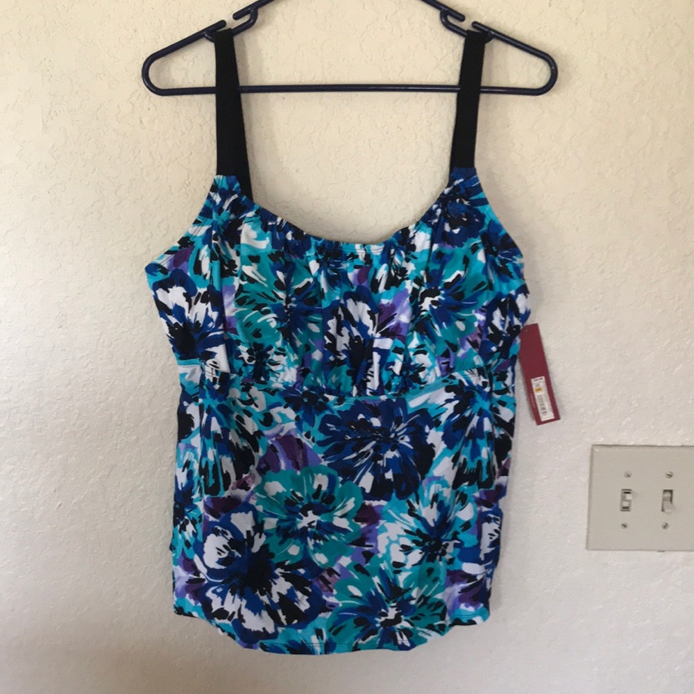 Merona women’s plus size floral tankini top